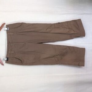 Woolrich Light Brown Cotton Hiking Camping Capri Pant Size 8